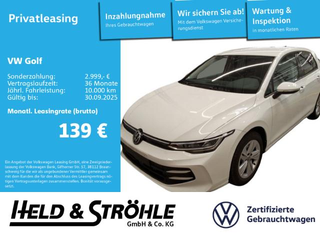 VW Golf 8  Life 1.5 TSI LED NAV PDC SHZ APP DAB+