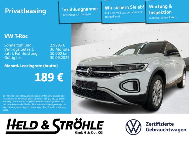 VW T-Roc  Style 1.5 TSI DSG LED+ NAV AHK ACC DAB+