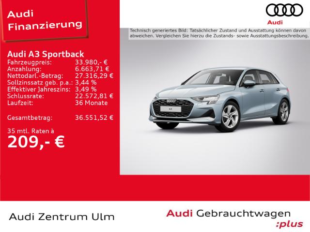 Audi A3  Sportback advanced 35 TDI S tronic NAV+ R-KAM