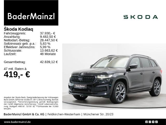 Skoda Kodiaq  2.0 TDI 4x4 DSG Sportline AHK Pano Stdhz