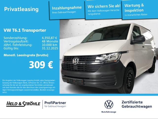VW T6.1 Kasten 2.0 TDI AHK PDC HECKFLÜGEL KLIMA 