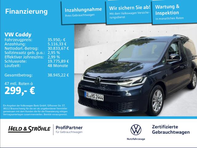 VW Caddy  Life 2.0 TDI DSG LED PDC SHZ APP-CONNECT